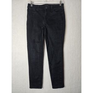 Talbots Slim Ankle Jeans Womens Size 2P Cotton Blend Black